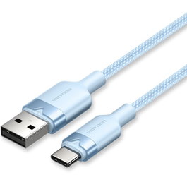 Vention Cable USB-C a USB-A Trenzado 1m Azul CTNLF